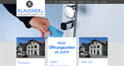 Desktop Screenshot of klausner.ch